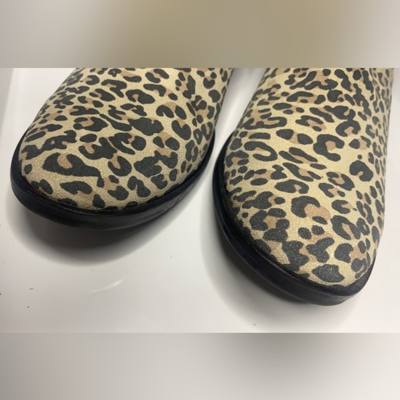 Dolce Vita Women’s Size 8.5 Leopard Ankle Boots Zip Closure Block Heel - Picture 7 of 10